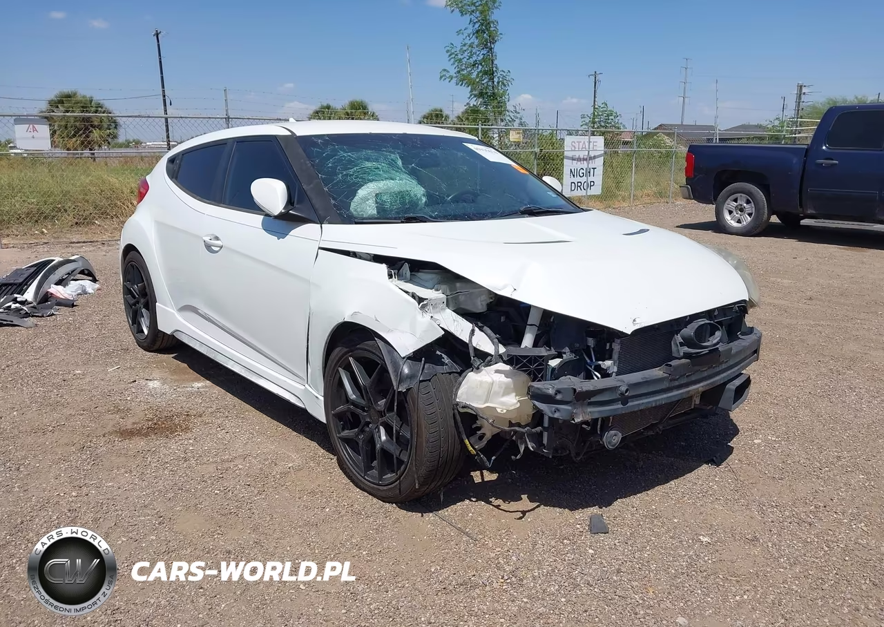 2014 Hyundai Veloster Turbo W-Blue VIN:KMHTC6AE9EU200131 - 6
