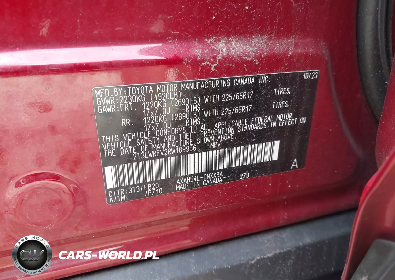 2024 Toyota Rav4 Hybrid Le VIN:2T3LWRFV2RW189956 - 9