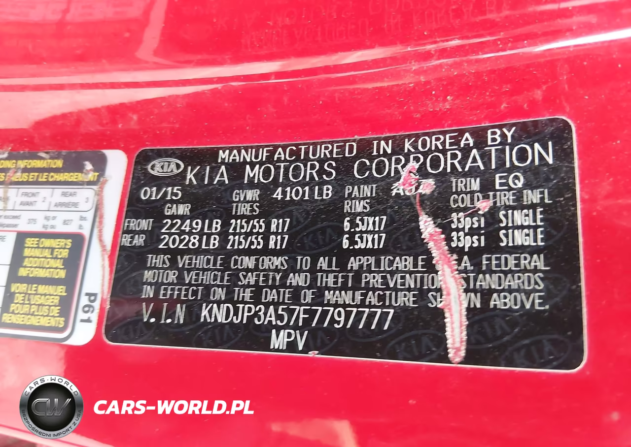 2015 Kia Soul + VIN:KNDJP3A57F7797777 - 9