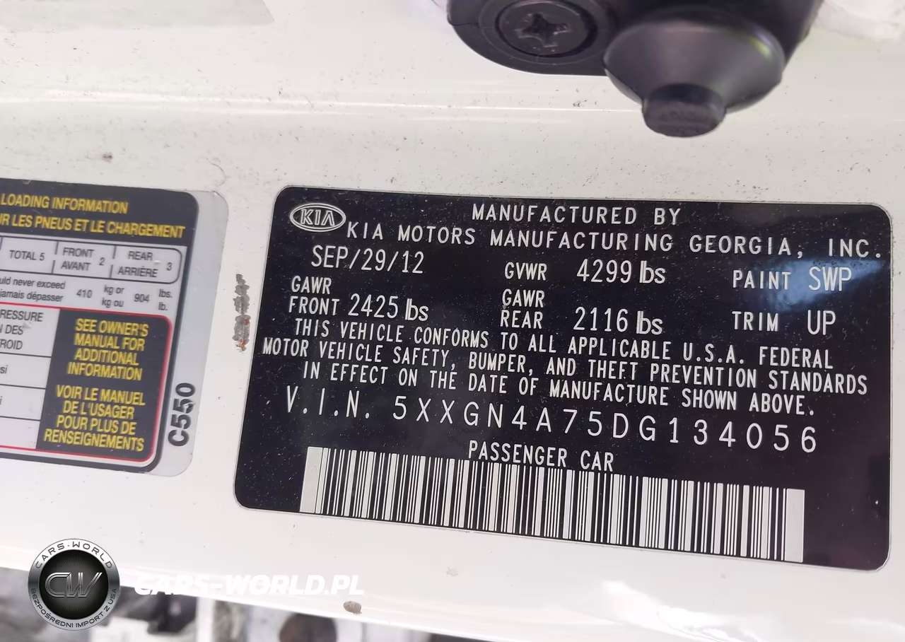 2013 Kia Optima Ex VIN:5XXGN4A75DG134056 - 9