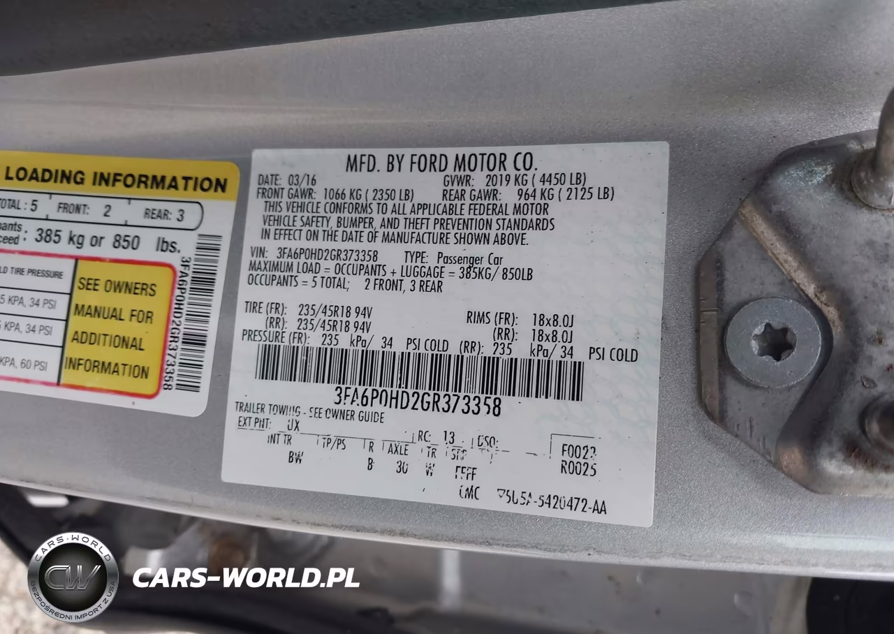 2016 Ford Fusion Se VIN:3FA6P0HD2GR373358 - 9