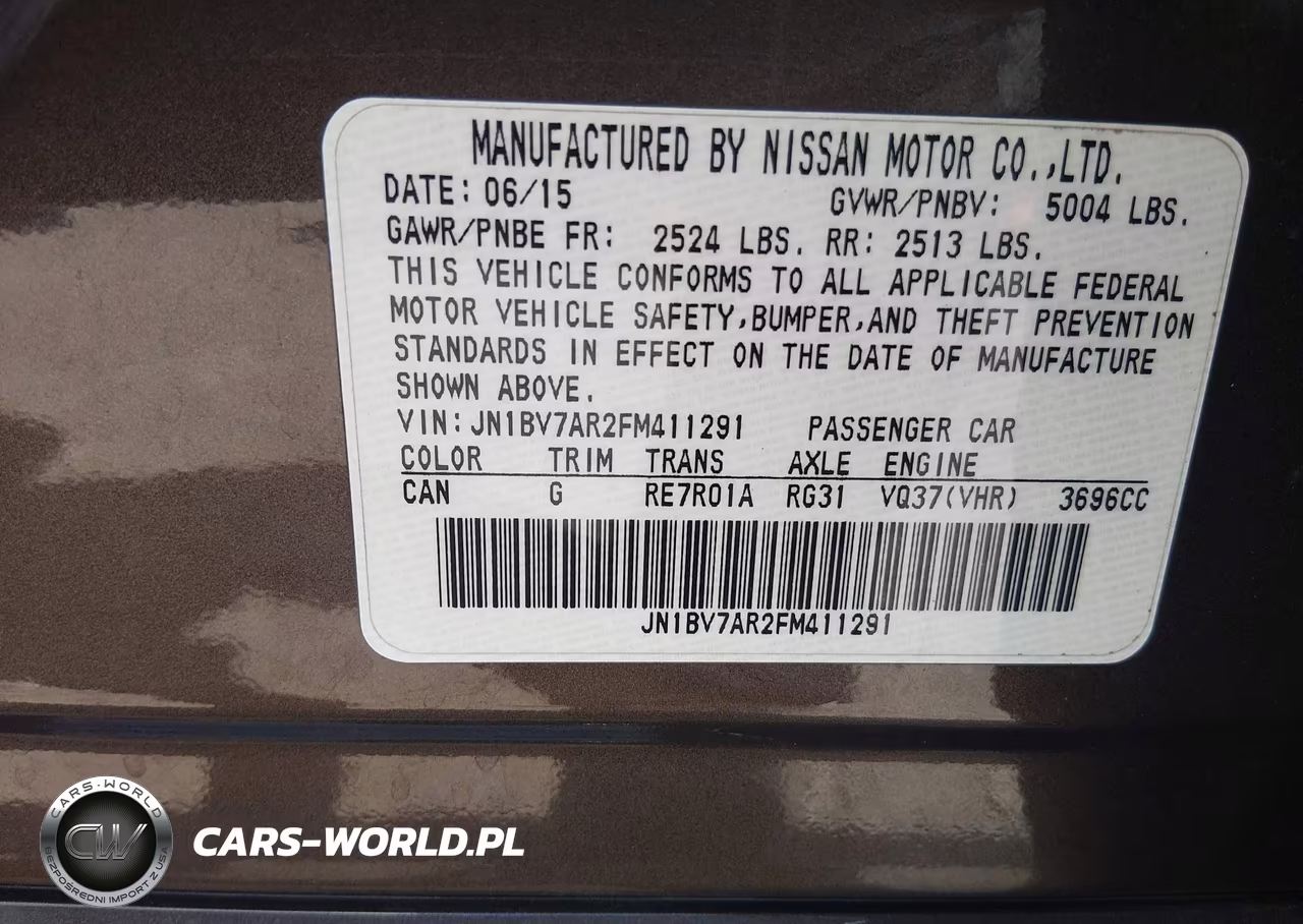 2015 Infiniti Q50 Premium-Sport VIN:JN1BV7AR2FM411291 - 9