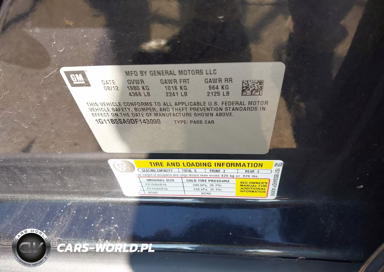 2013 Chevrolet Malibu 1Ls VIN:1G11B5SA9DF143090 - 9