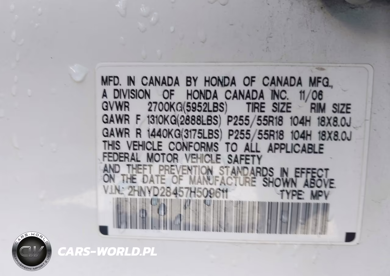 2007 Acura Mdx Technology Package VIN:2HNYD28457H509611 - 9