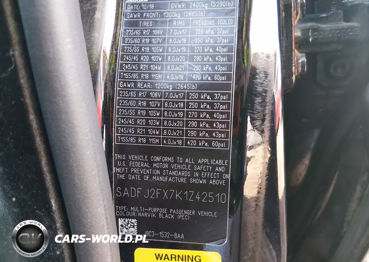 2019 Jaguar E-Pace S VIN:SADFJ2FX7K1Z42510 - 9