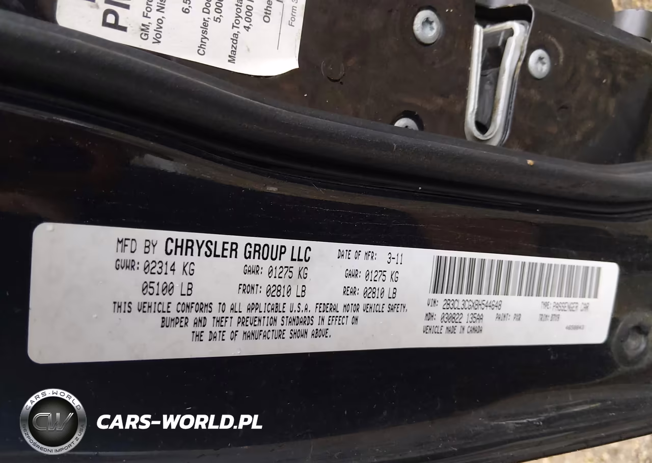 2011 Dodge Charger VIN:2B3CL3CGXBH544648 - 9