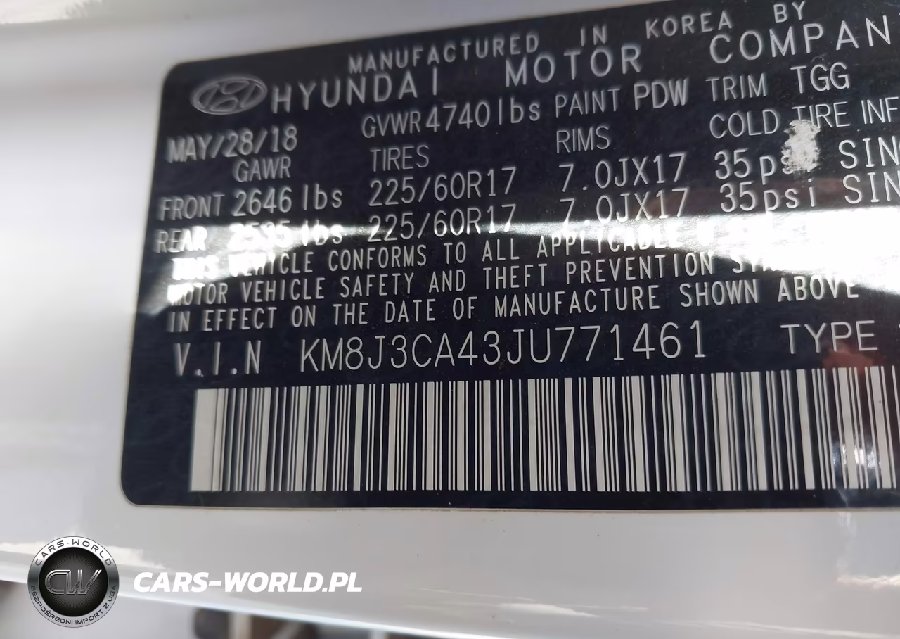 2018 Hyundai Tucson Sel VIN:KM8J3CA43JU771461 - 9