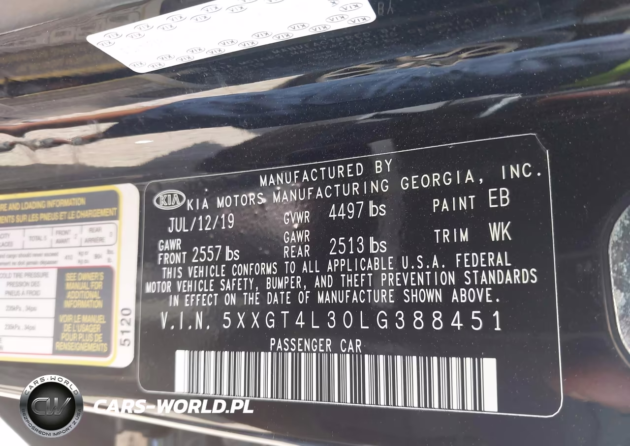 2020 Kia Optima Lx VIN:5XXGT4L30LG388451 - 9