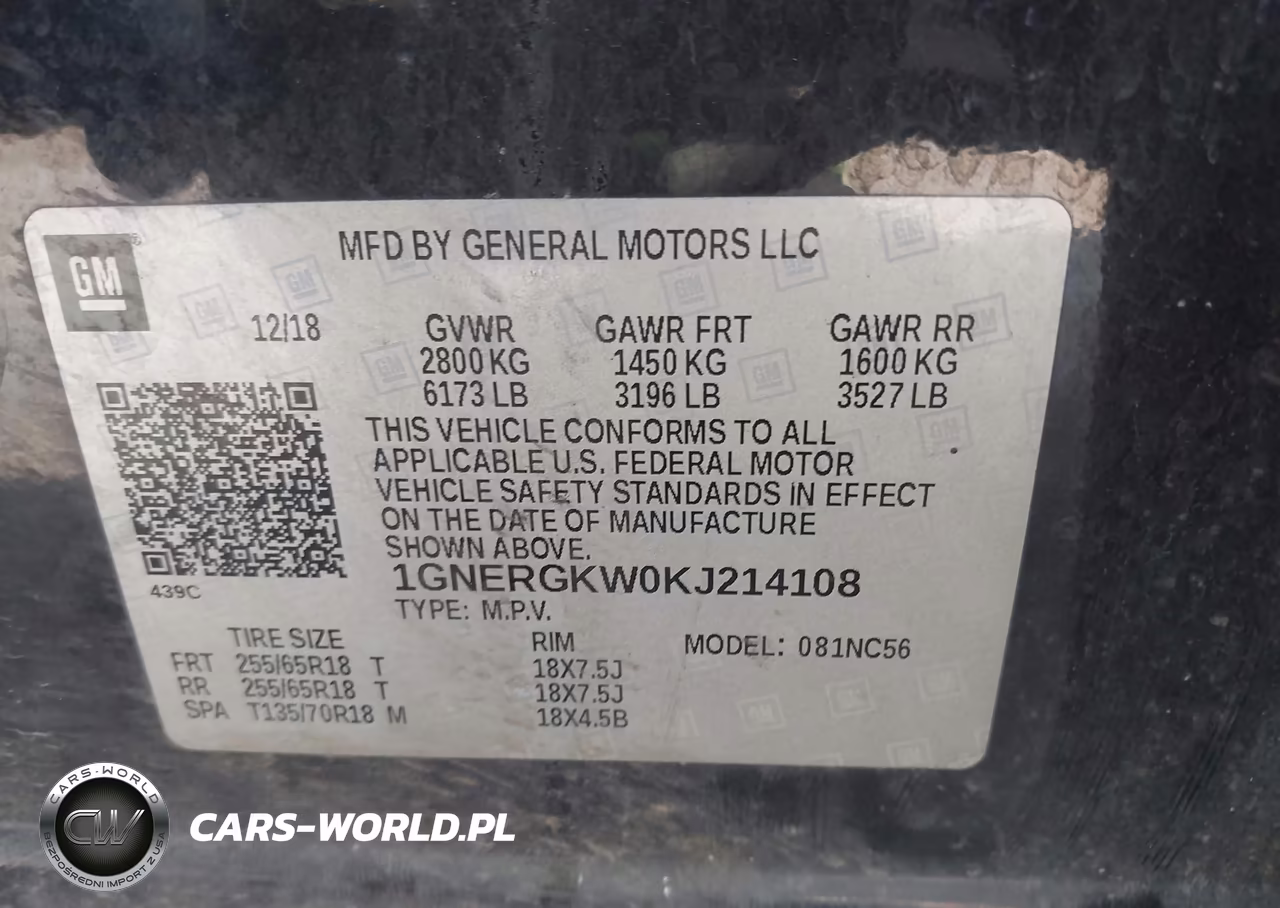 2019 Chevrolet Traverse 1Lt VIN:1GNERGKW0KJ214108 - 9