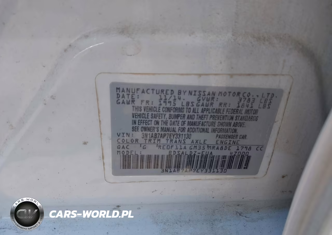 2014 Nissan Sentra Sv VIN:3N1AB7AP7EY331130 - 9