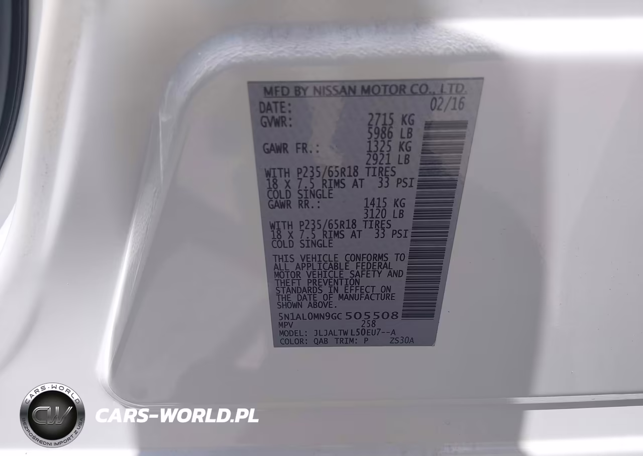 2016 Infiniti Qx60 VIN:5N1AL0MN9GC505508 - 9