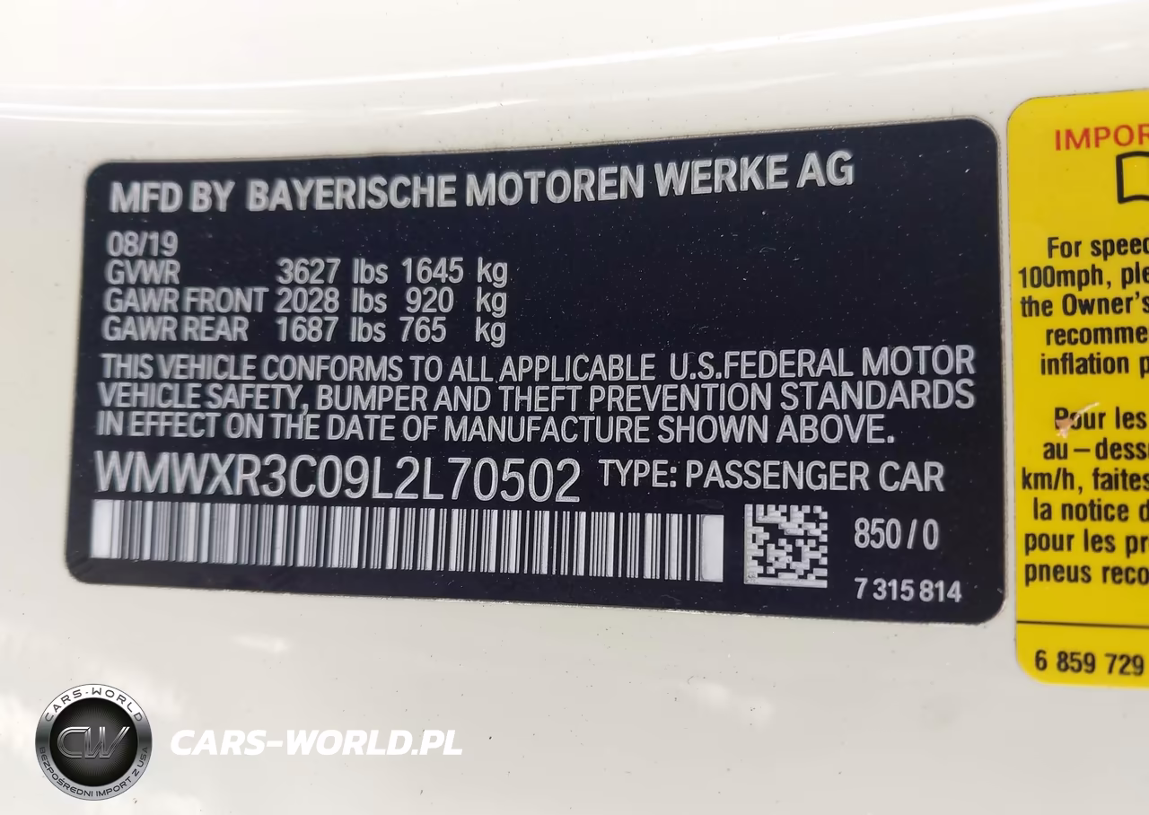 2020 Mini Hardtop Cooper VIN:WMWXR3C09L2L70502 - 9