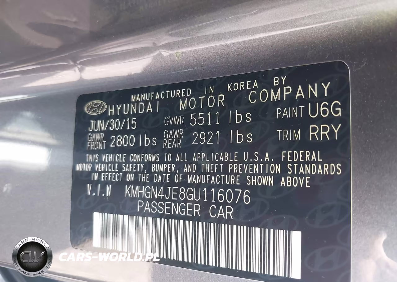2016 Hyundai Genesis 3.8 VIN:KMHGN4JE8GU116076 - 9