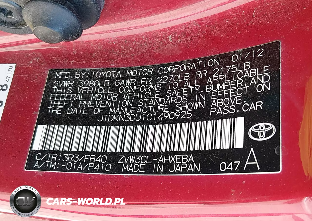 2012 Toyota Prius Three VIN:JTDKN3DU1C1490925 - 17