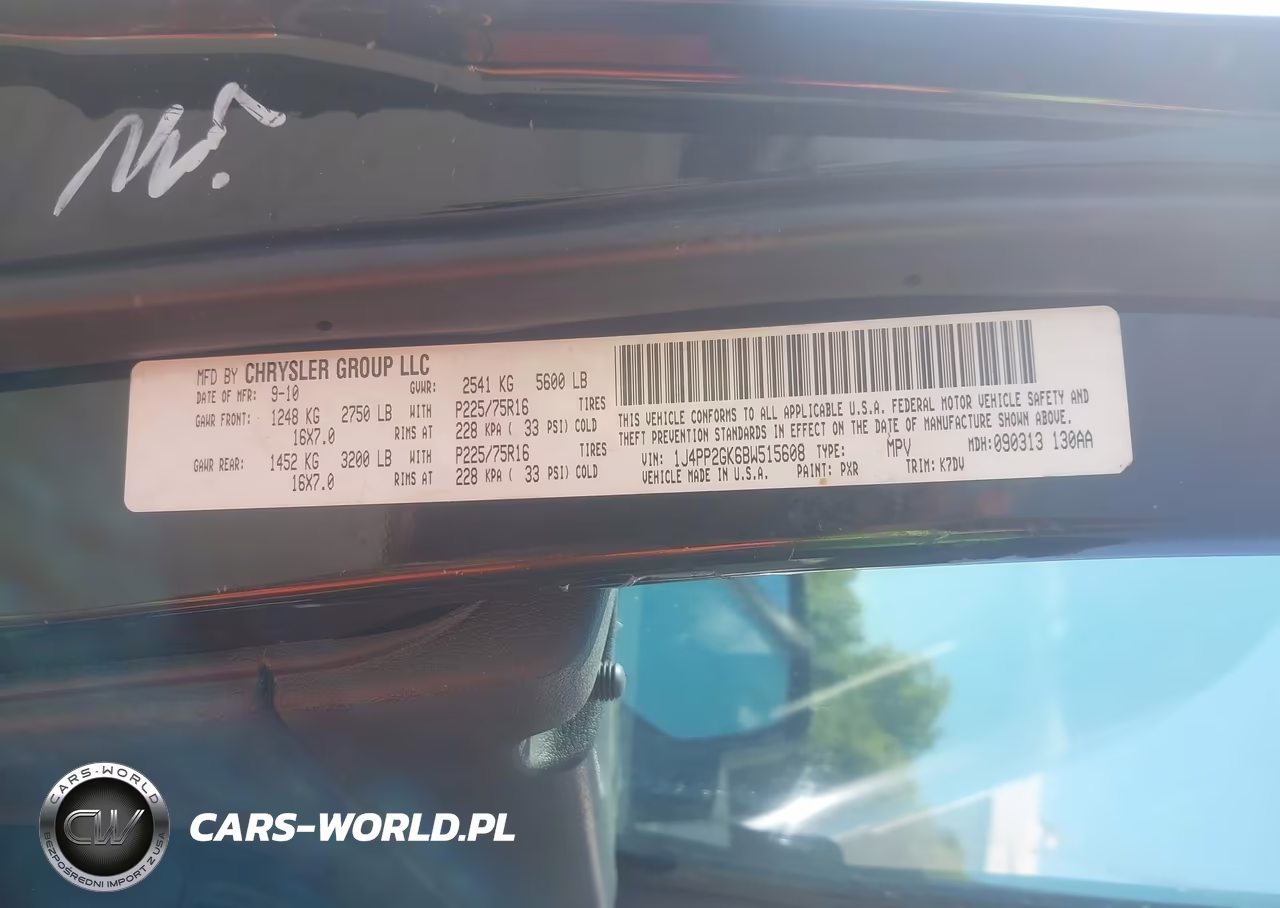 2011 Jeep Liberty Sport VIN:1J4PP2GK6BW515608 - 9