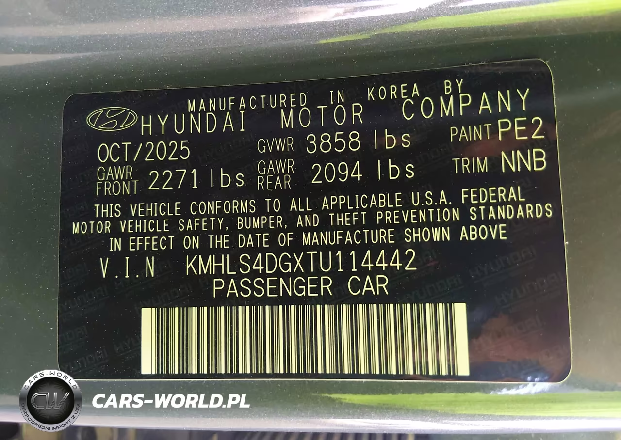 2026 Hyundai Elantra Sel Sport Premium VIN:KMHLS4DGXTU114442 - 9
