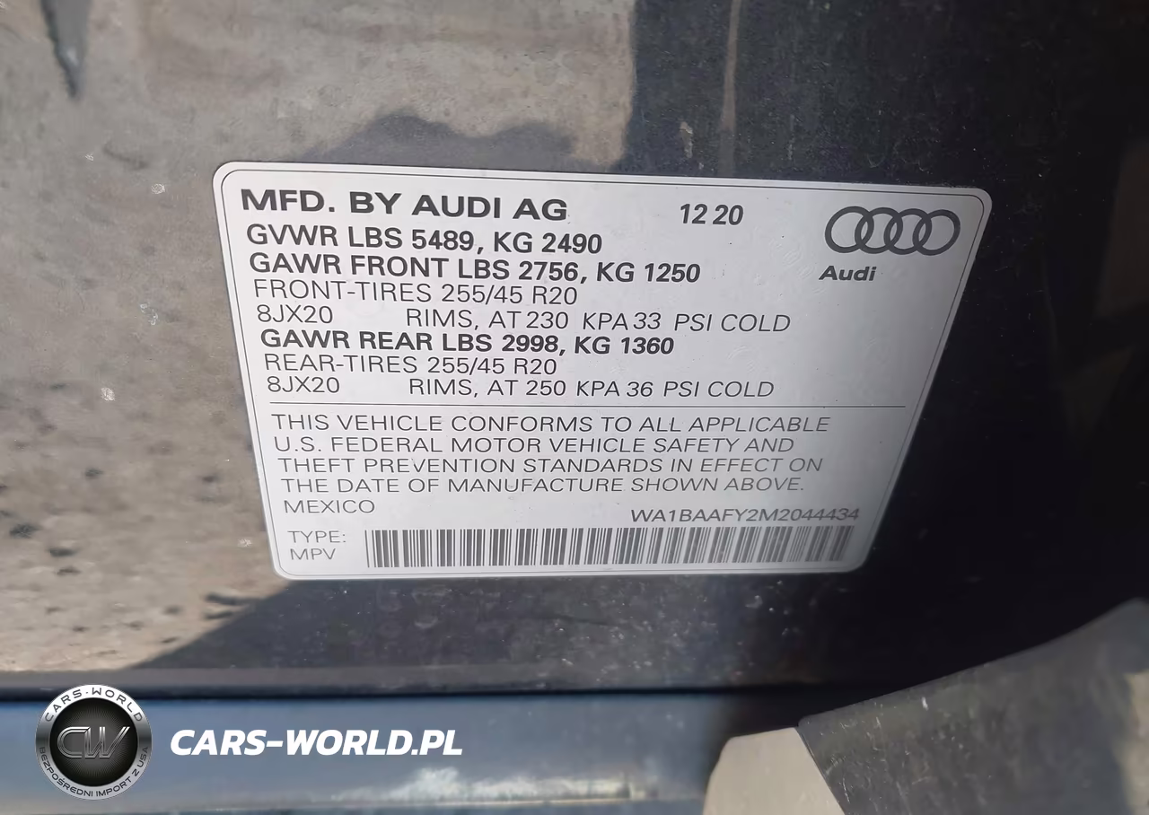 2021 Audi Q5 Premium Plus 45 Tfsi Quattro S Tronic VIN:WA1BAAFY2M2044434 - 9