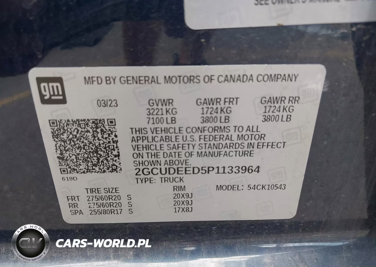 2023 Chevrolet Silverado 1500 4Wd Short Bed Rst VIN:2GCUDEED5P1133964 - 9