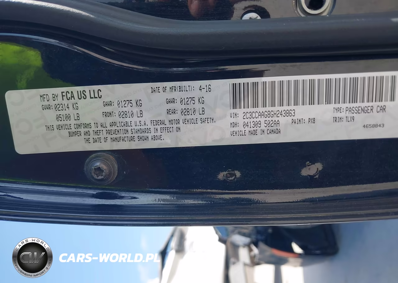 2016 Chrysler 300 Limited VIN:2C3CCAAG8GH243863 - 9
