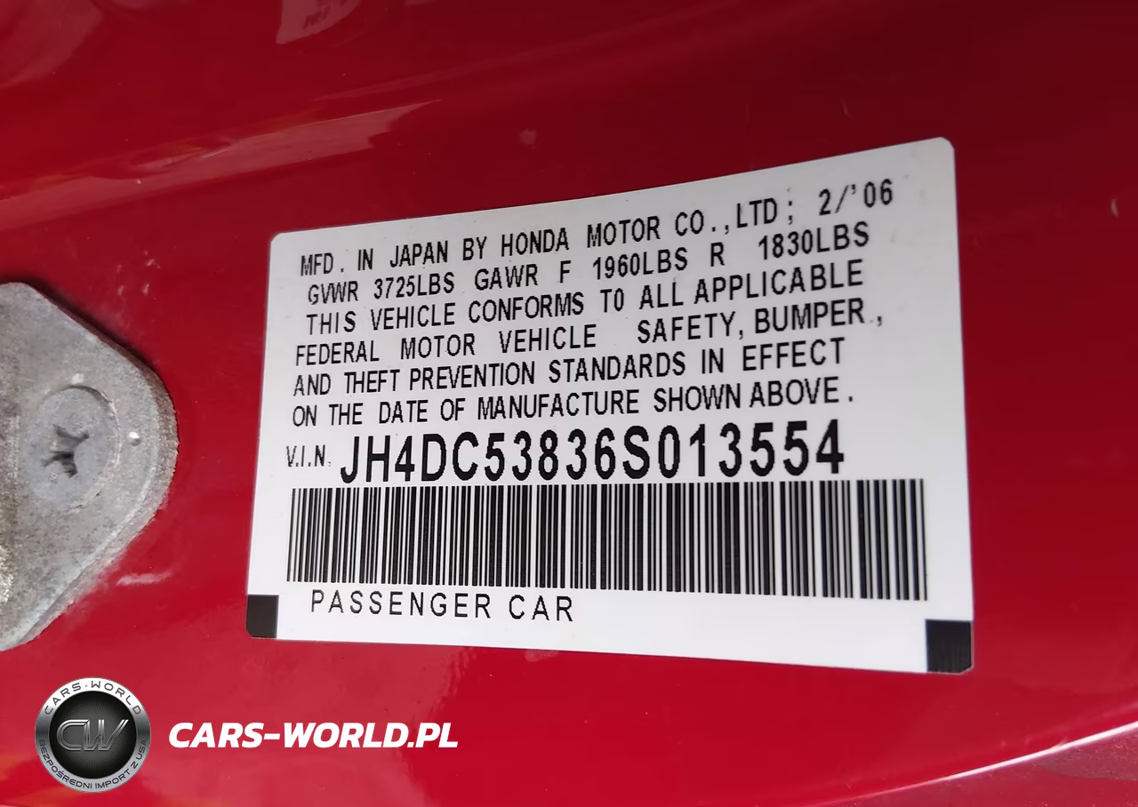 2006 Acura Rsx VIN:JH4DC53836S013554 - 9