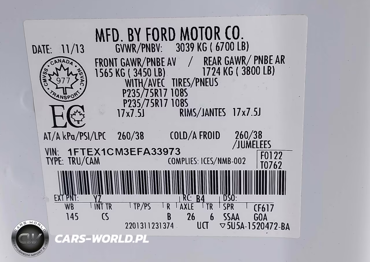 2014 Ford F-150 Stx VIN:1FTEX1CM3EFA33973 - 9