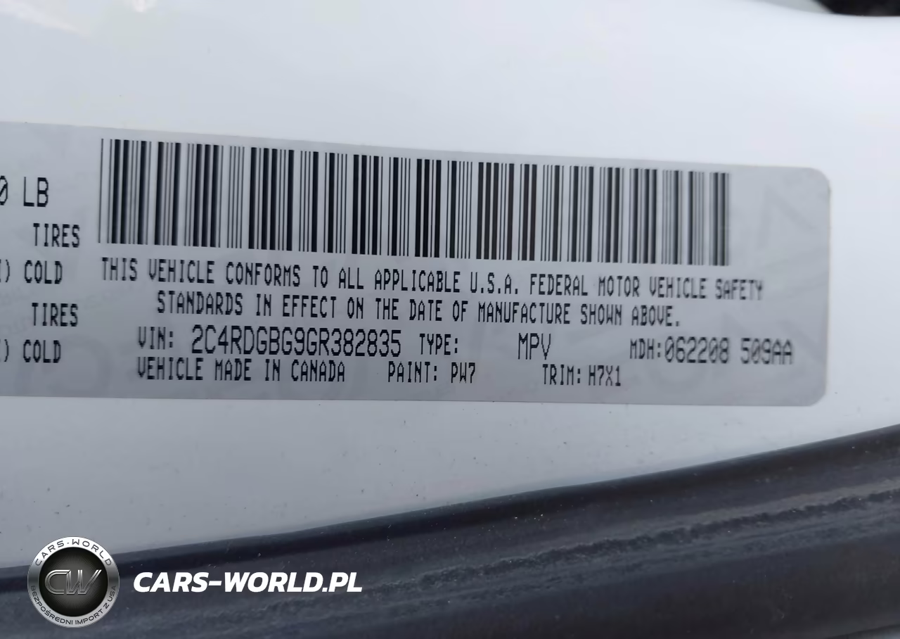 2016 Dodge Grand Caravan American Value Pkg VIN:2C4RDGBG9GR382835 - 9
