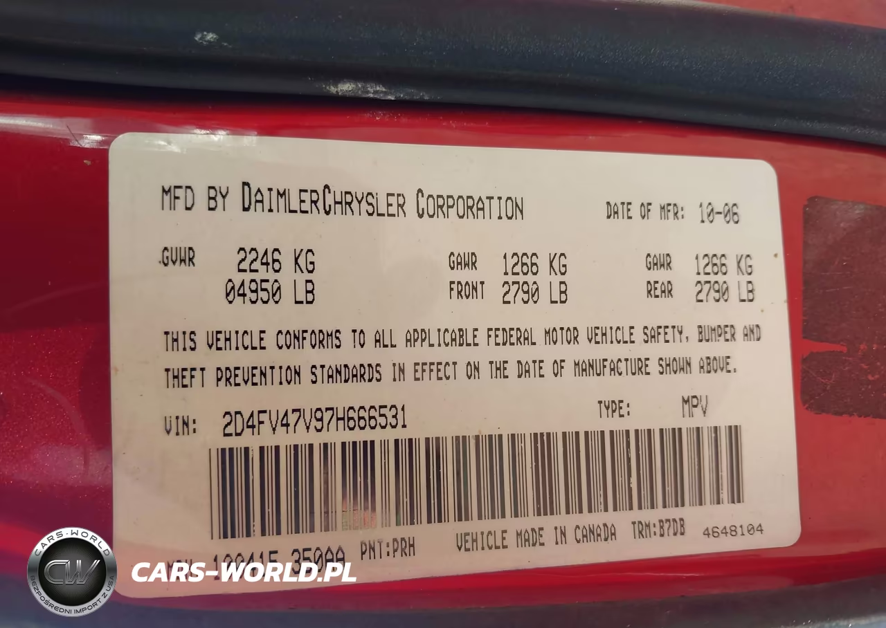 2007 Dodge Magnum VIN:2D4FV47V97H666531 - 9