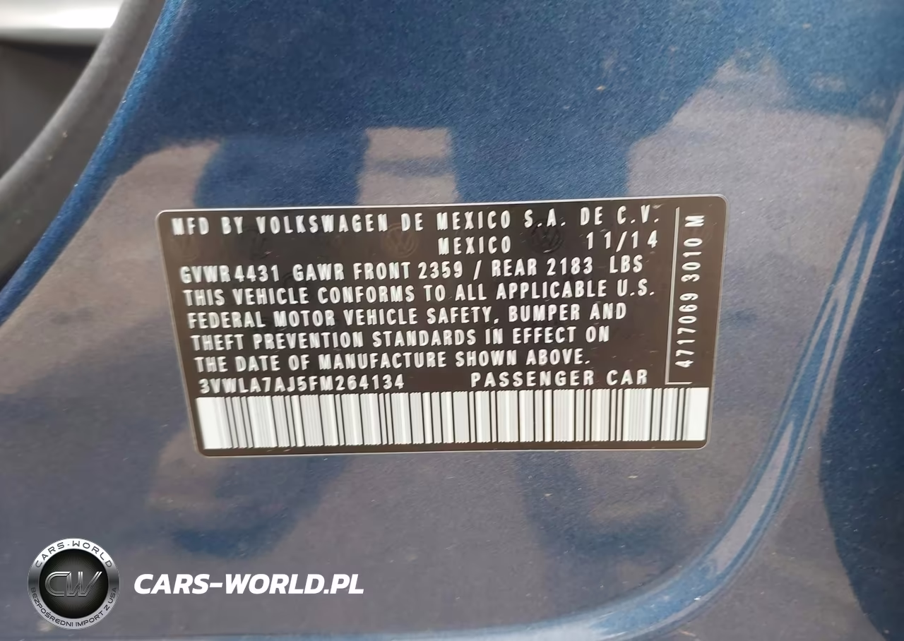 2015 Volkswagen Jetta 2.0L Tdi S VIN:3VWLA7AJ5FM264134 - 9