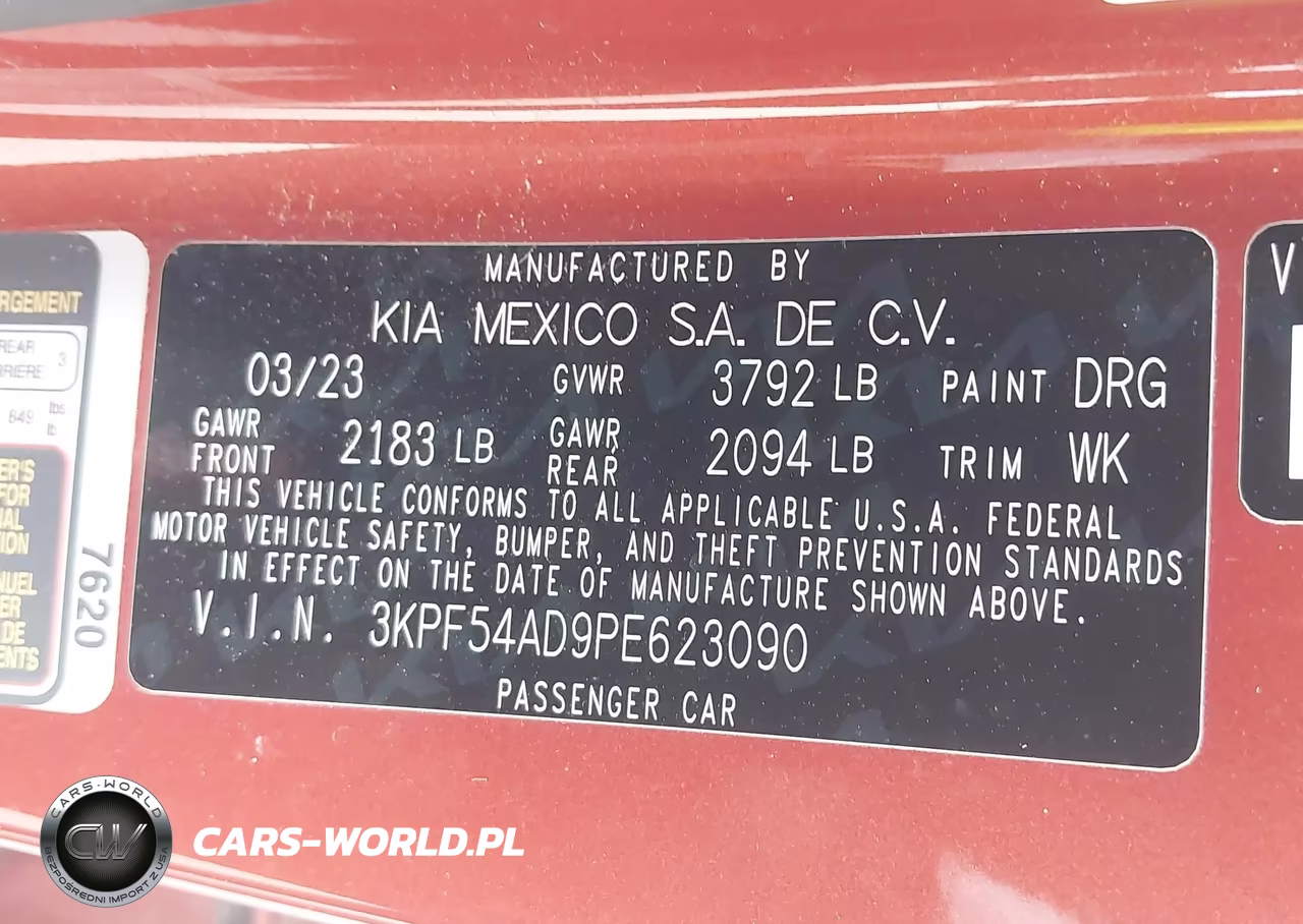 2023 Kia Forte Gt-Line VIN:3KPF54AD9PE623090 - 9