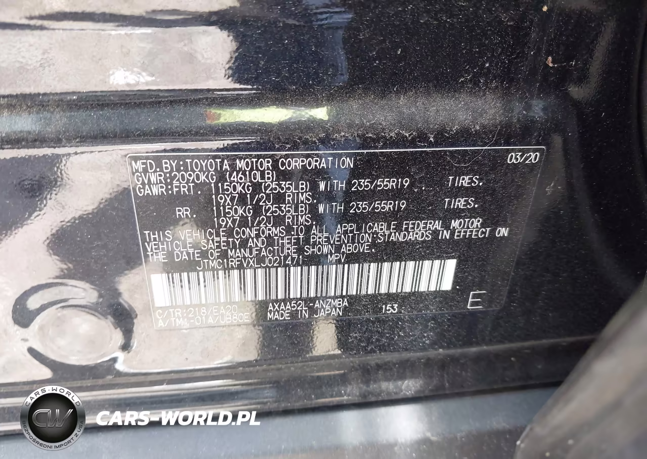 2020 Toyota Rav4 Xle Premium VIN:JTMC1RFVXLJ021471 - 9