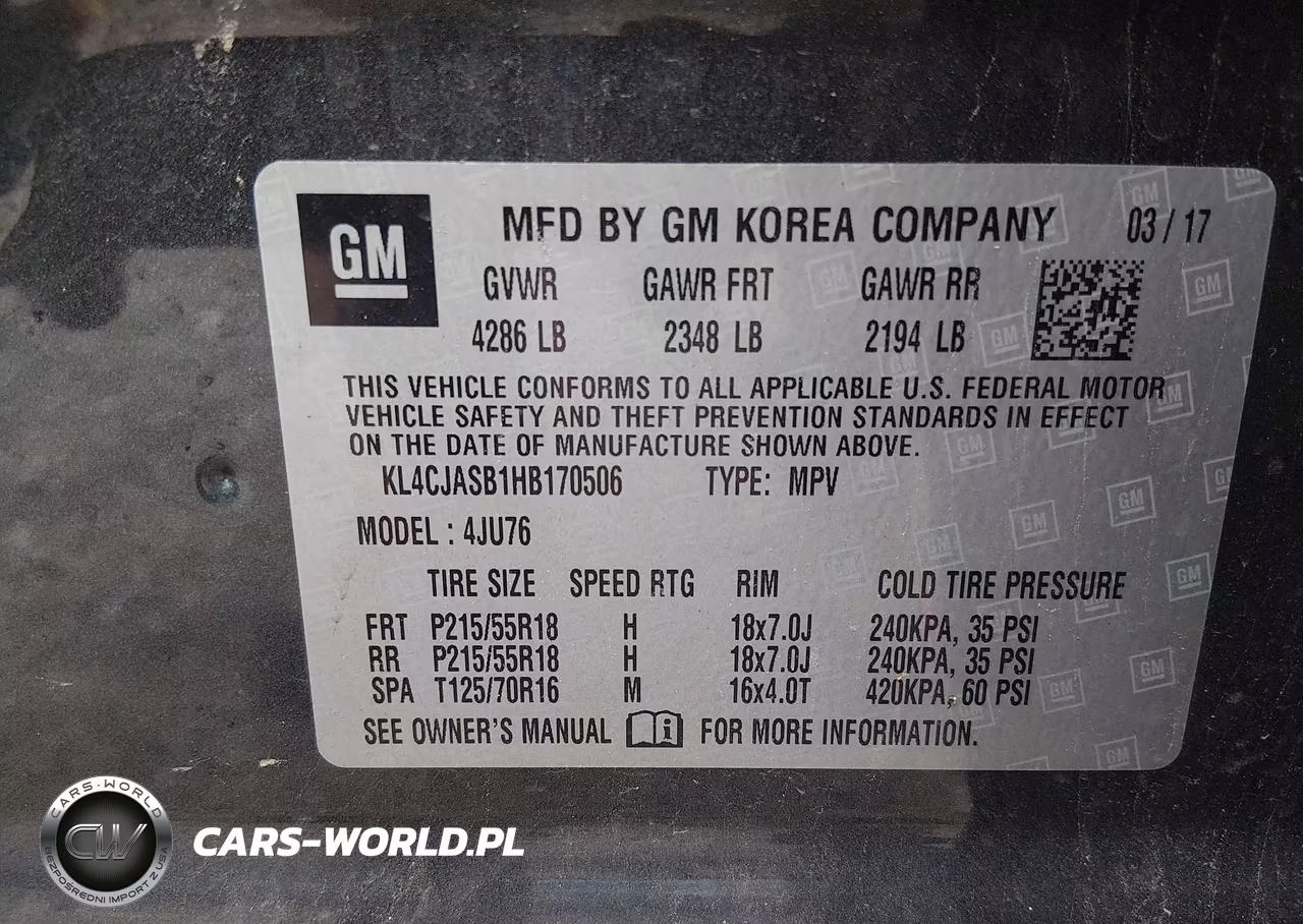2017 Buick Encore Preferred VIN:KL4CJASB1HB170506 - 9