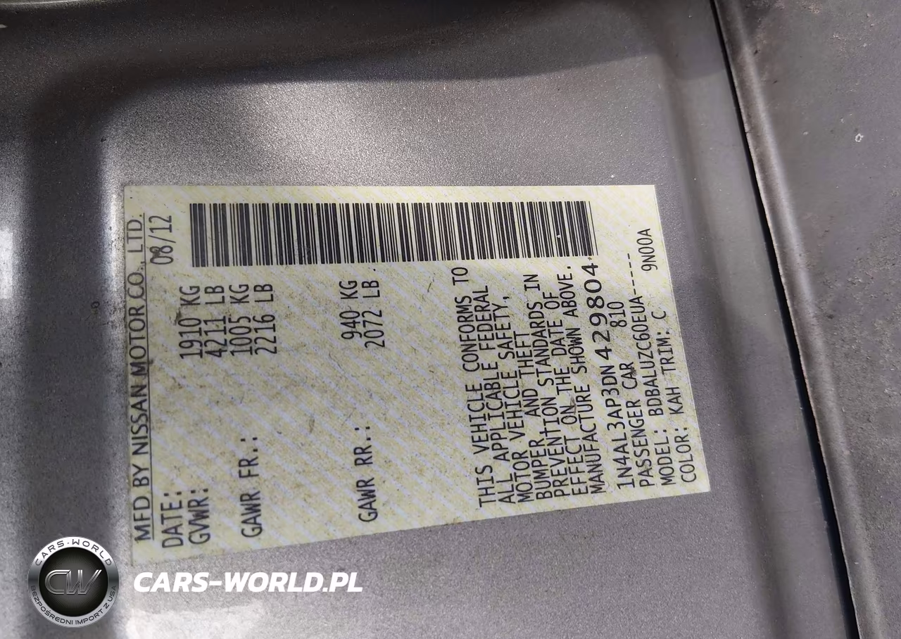2013 Nissan Altima 2.5 Sv VIN:1N4AL3AP3DN429804 - 9