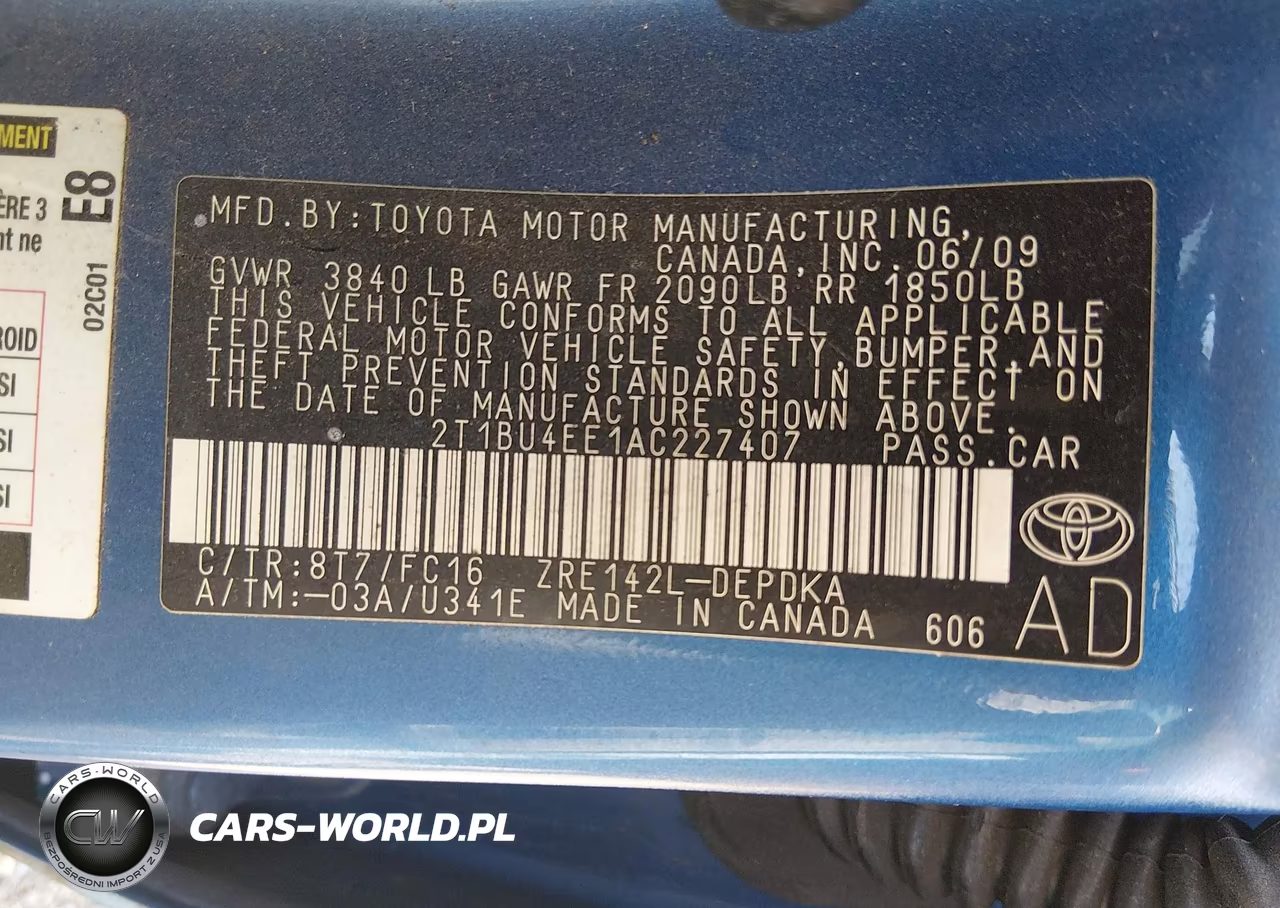 2010 Toyota Corolla Le VIN:2T1BU4EE1AC227407 - 9