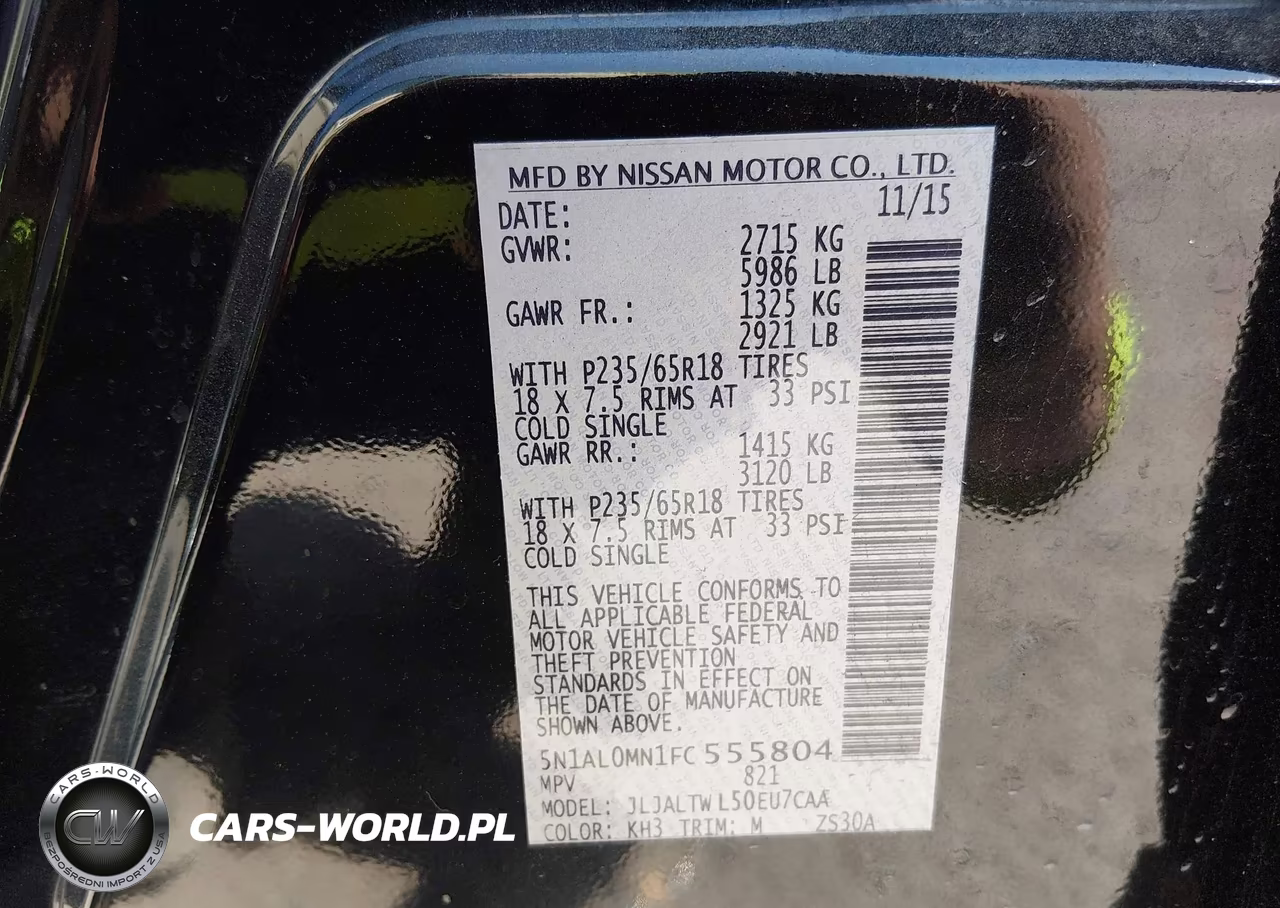 2015 Infiniti Qx60 VIN:5N1AL0MN1FC555804 - 9