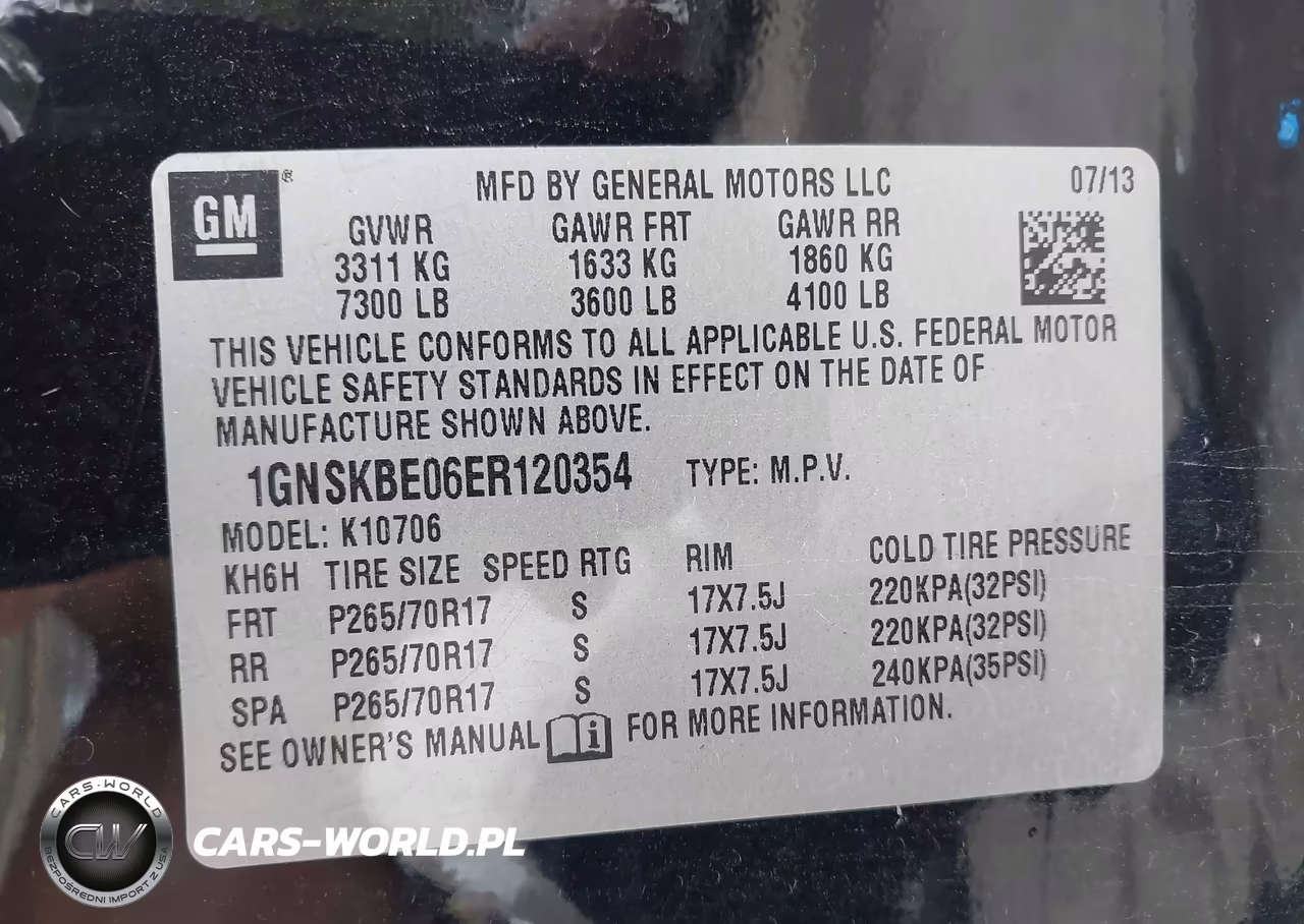 2014 Chevrolet Tahoe Lt VIN:1GNSKBE06ER120354 - 9