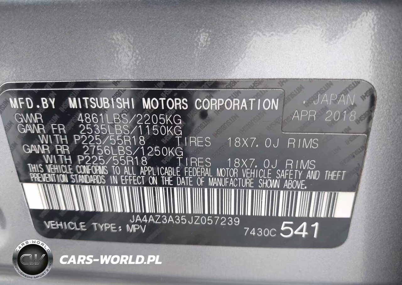 2018 Mitsubishi Outlander Es VIN:JA4AZ3A35JZ057239 - 9
