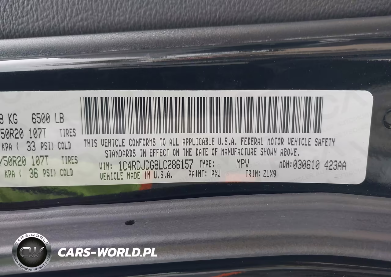 2020 Dodge Durango Gt Plus Awd VIN:1C4RDJDG8LC286157 - 9