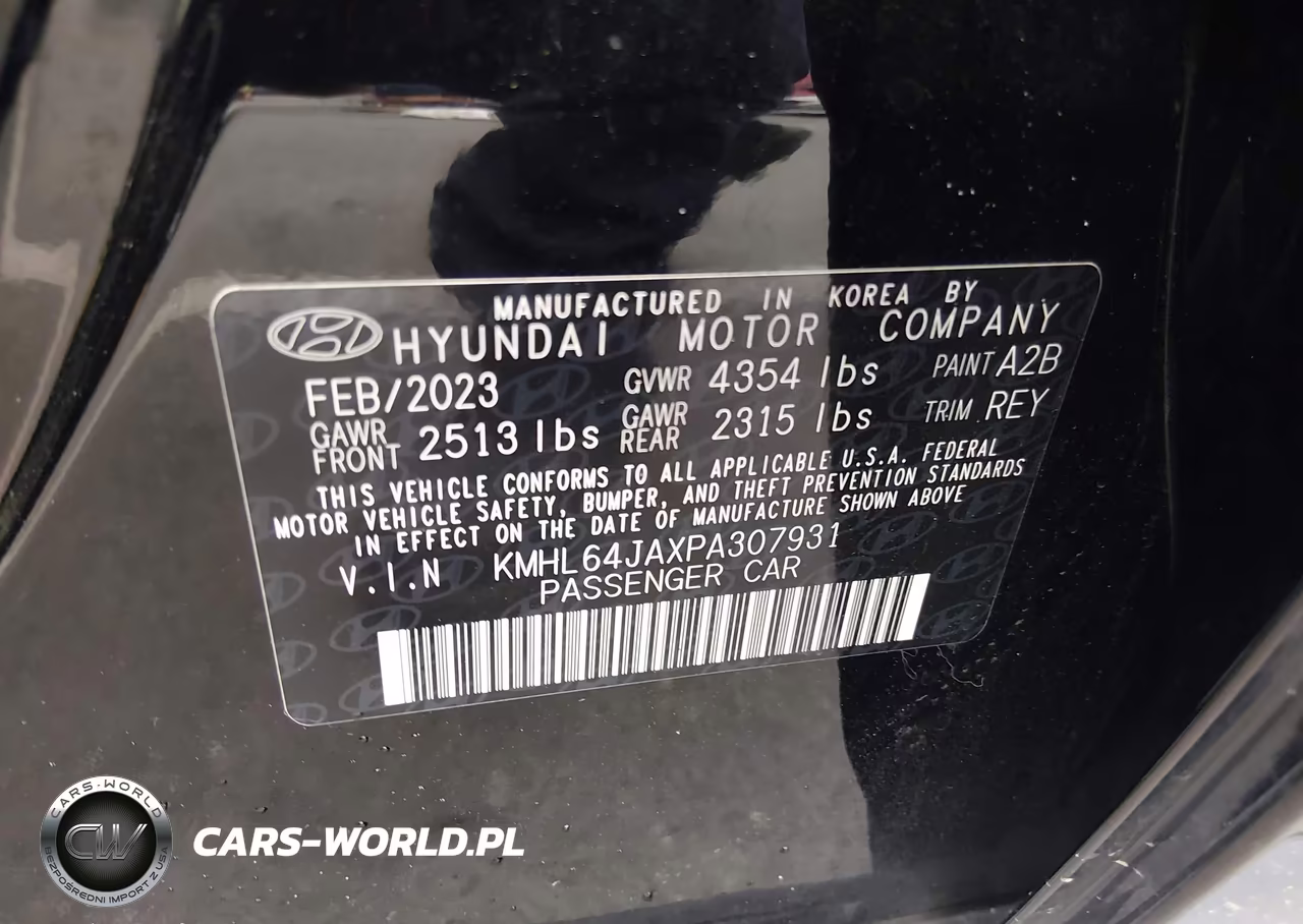 2023 Hyundai Sonata Sel VIN:KMHL64JAXPA307931 - 9
