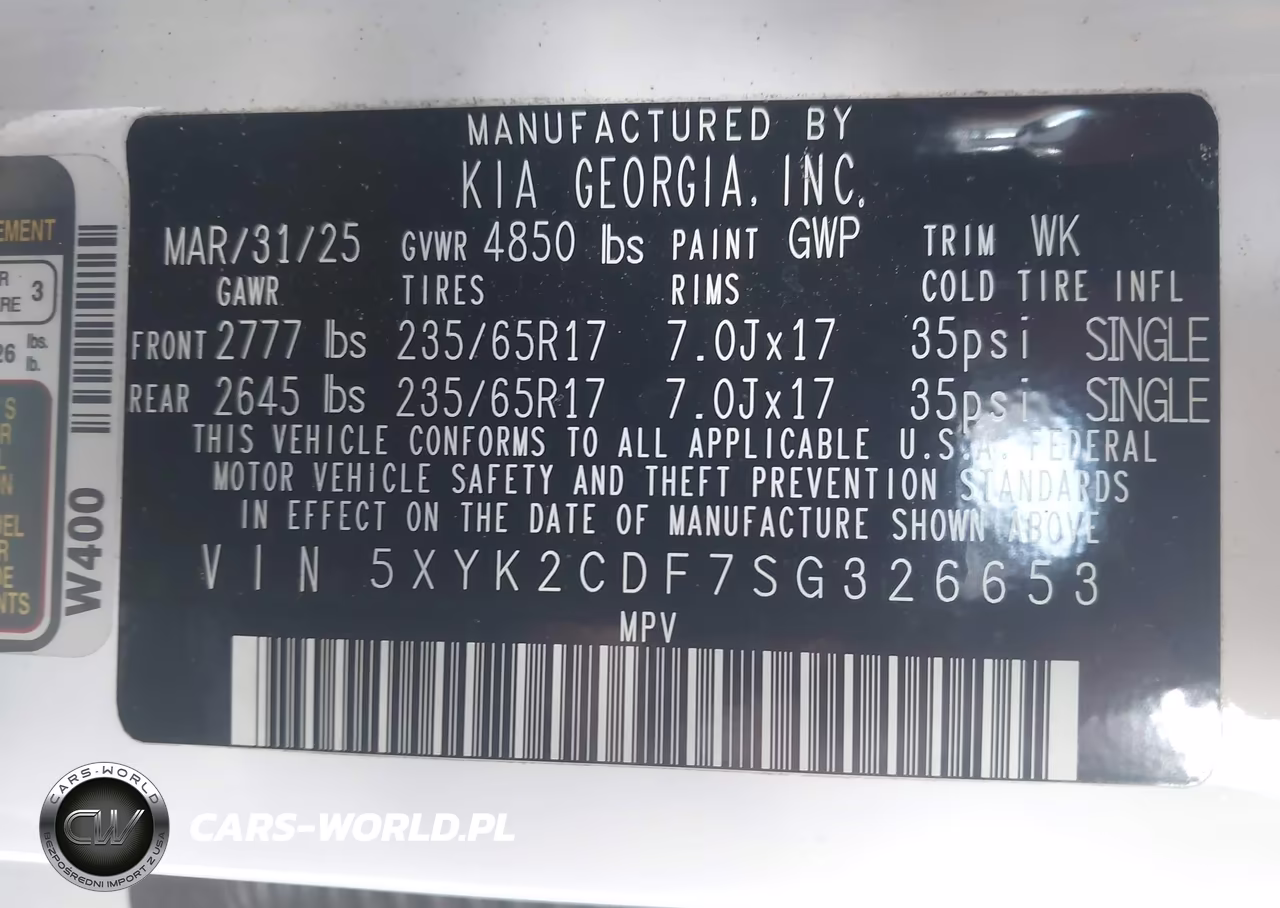 2025 Kia Sportage Lx VIN:5XYK2CDF7SG326653 - 9