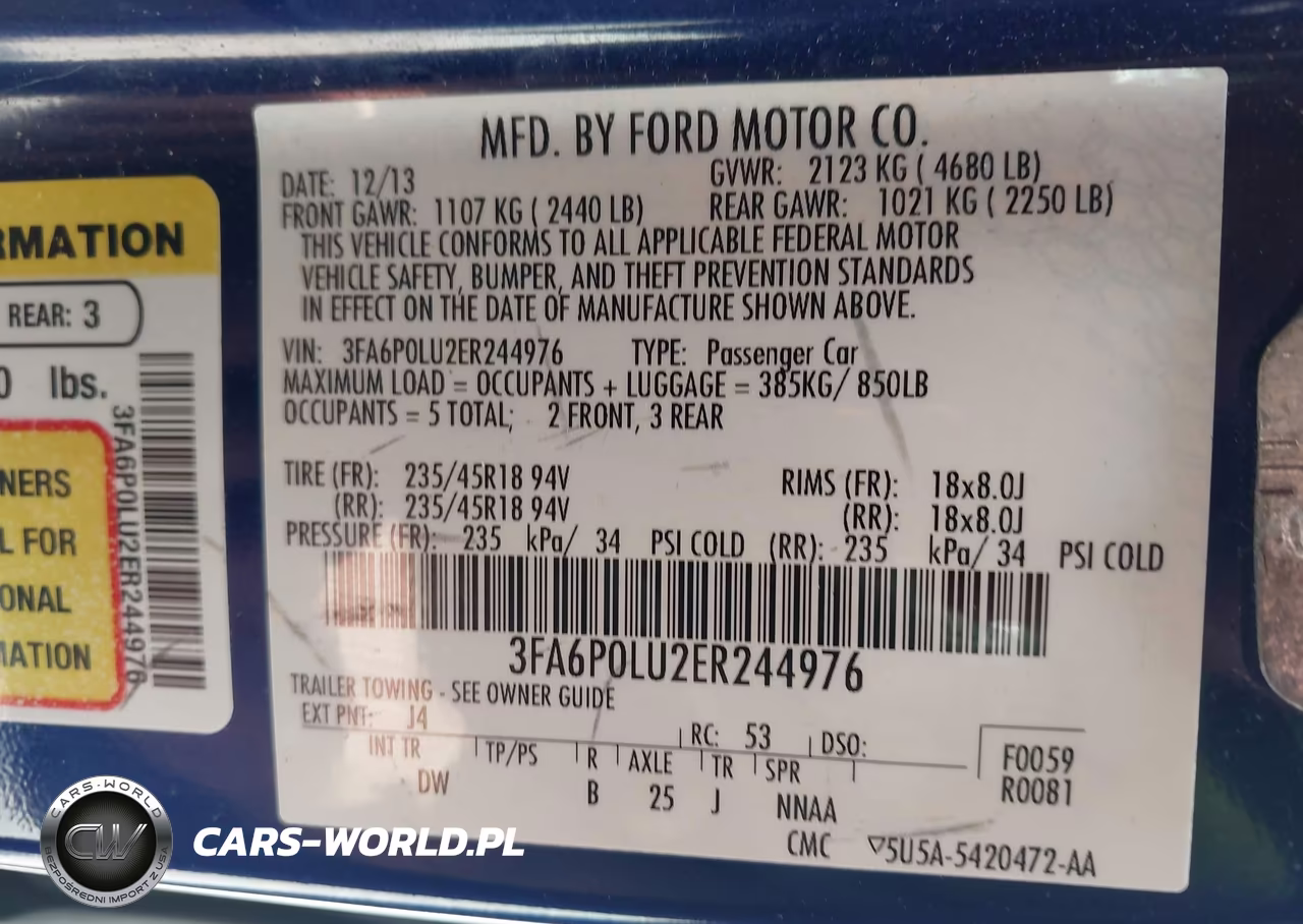 2014 Ford Fusion Hybrid Se VIN:3FA6P0LU2ER244976 - 9