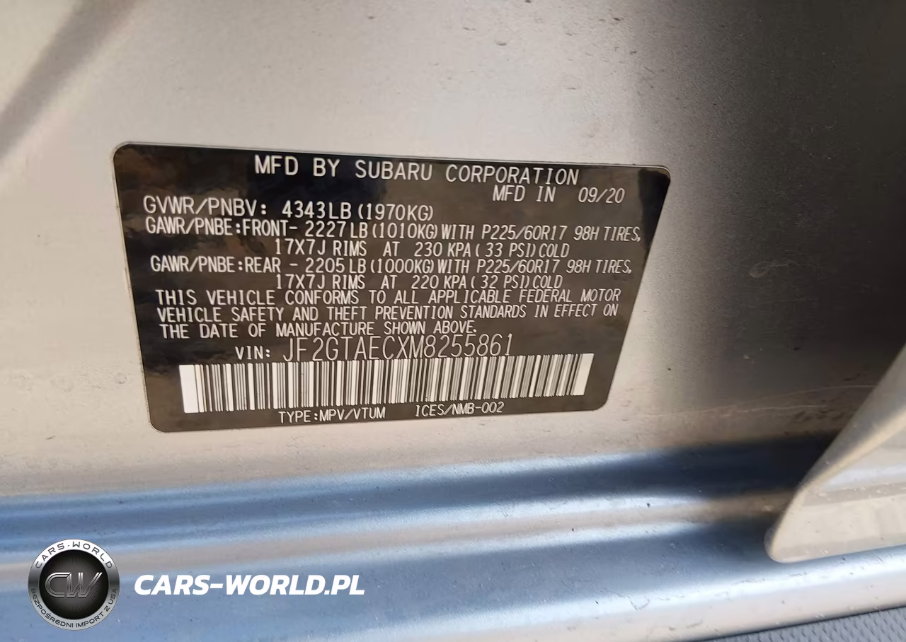 2021 Subaru Crosstrek Premium VIN:JF2GTAECXM8255861 - 9