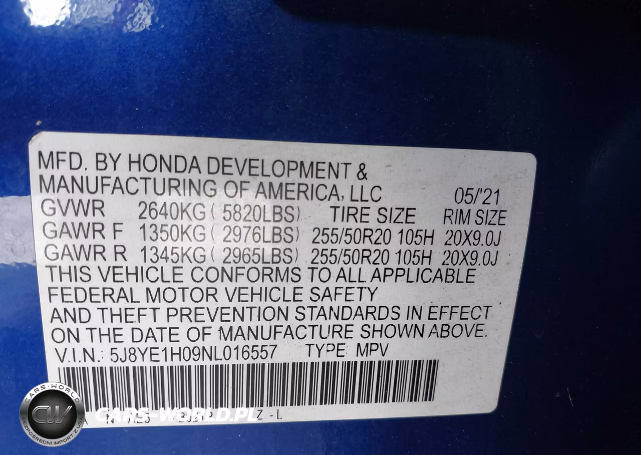 2022 Acura Mdx A-Spec Package VIN:5J8YE1H09NL016557 - 9