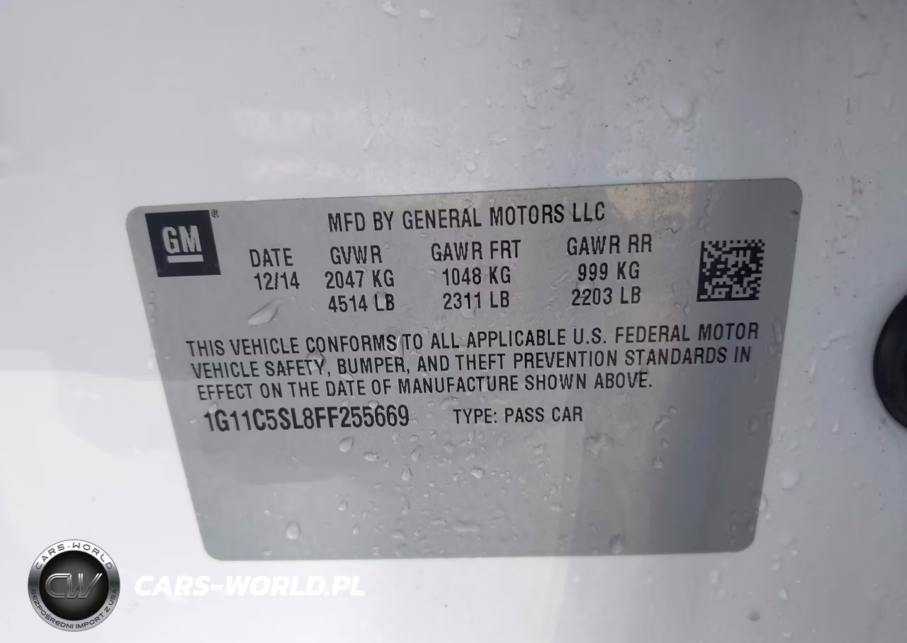 2015 Chevrolet Malibu 1Lt VIN:1G11C5SL8FF255669 - 9