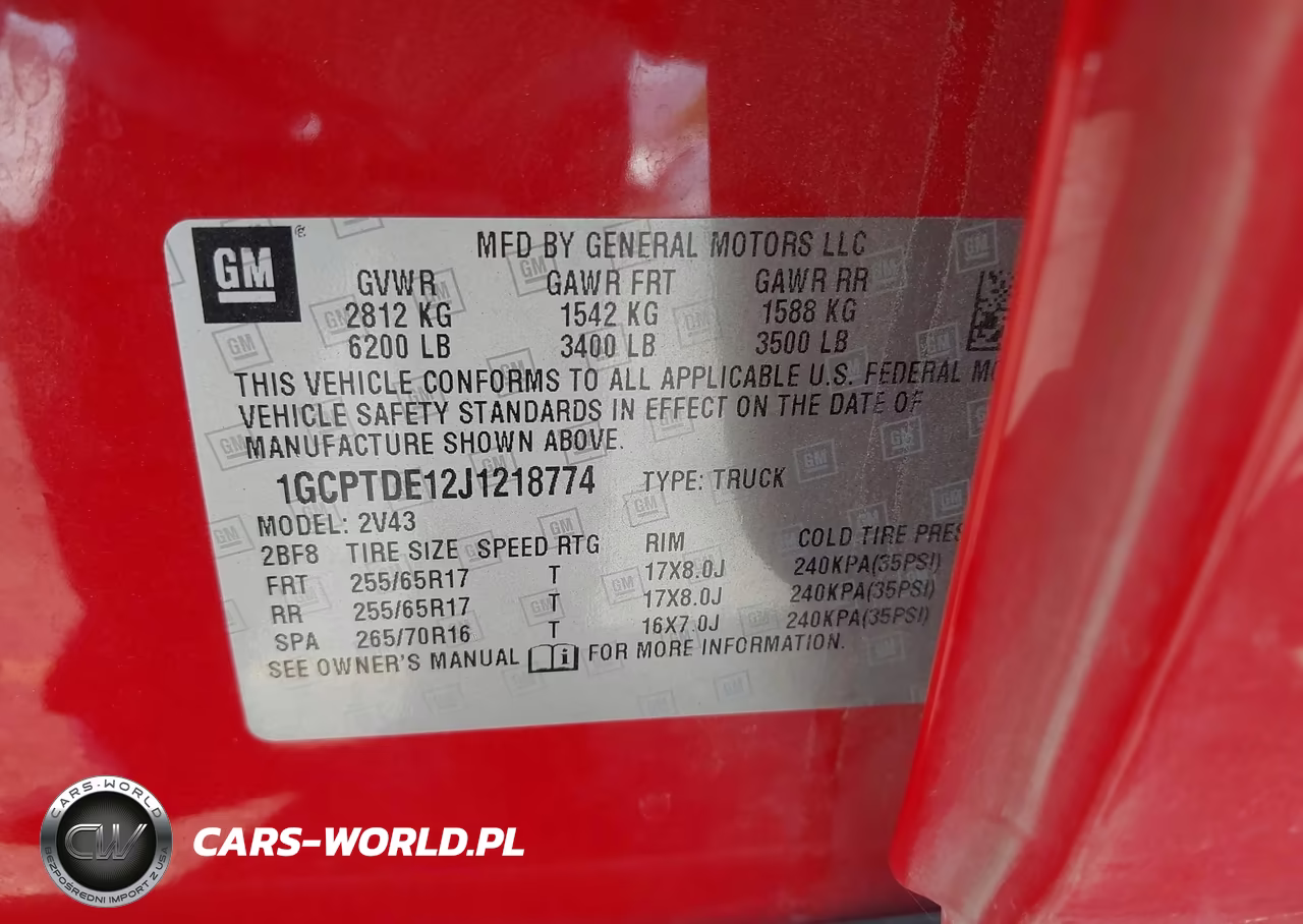 2018 Chevrolet Colorado Z71 VIN:1GCPTDE12J1218774 - 9