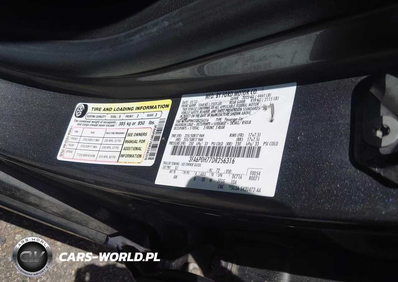 2013 Ford Fusion Se VIN:3FA6P0H77DR256316 - 9