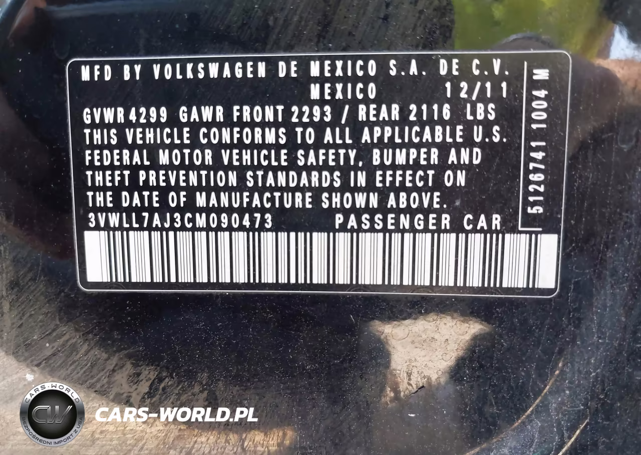 2012 Volkswagen Jetta 2.0L Tdi VIN:3VWLL7AJ3CM090473 - 9