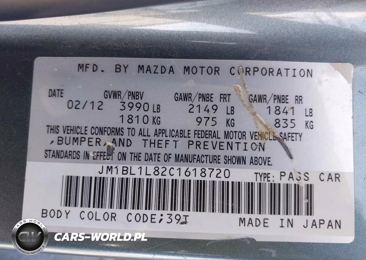 2012 Mazda Mazda3 I Touring VIN:JM1BL1L82C1618720 - 9