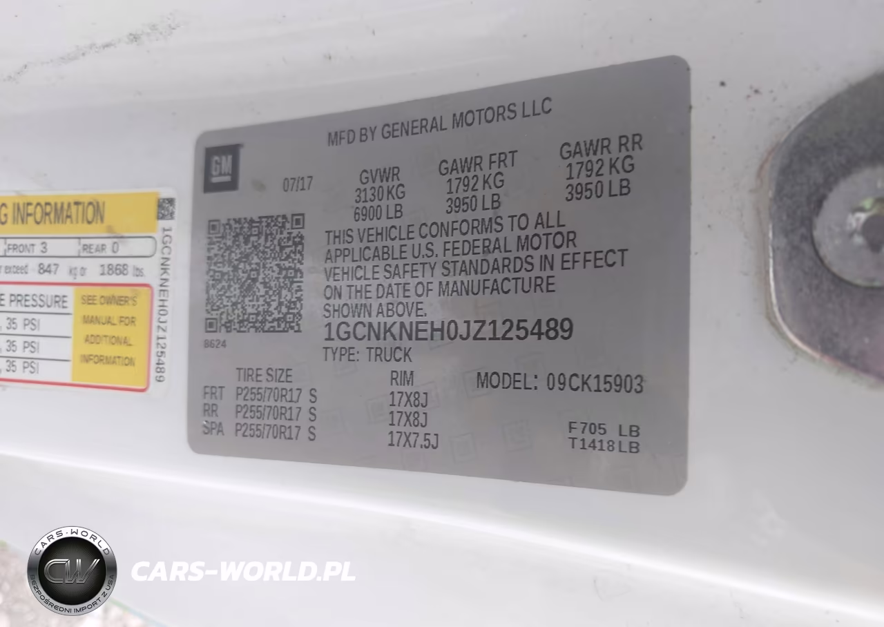 2018 Chevrolet Silverado 1500 Wt VIN:1GCNKNEH0JZ125489 - 8