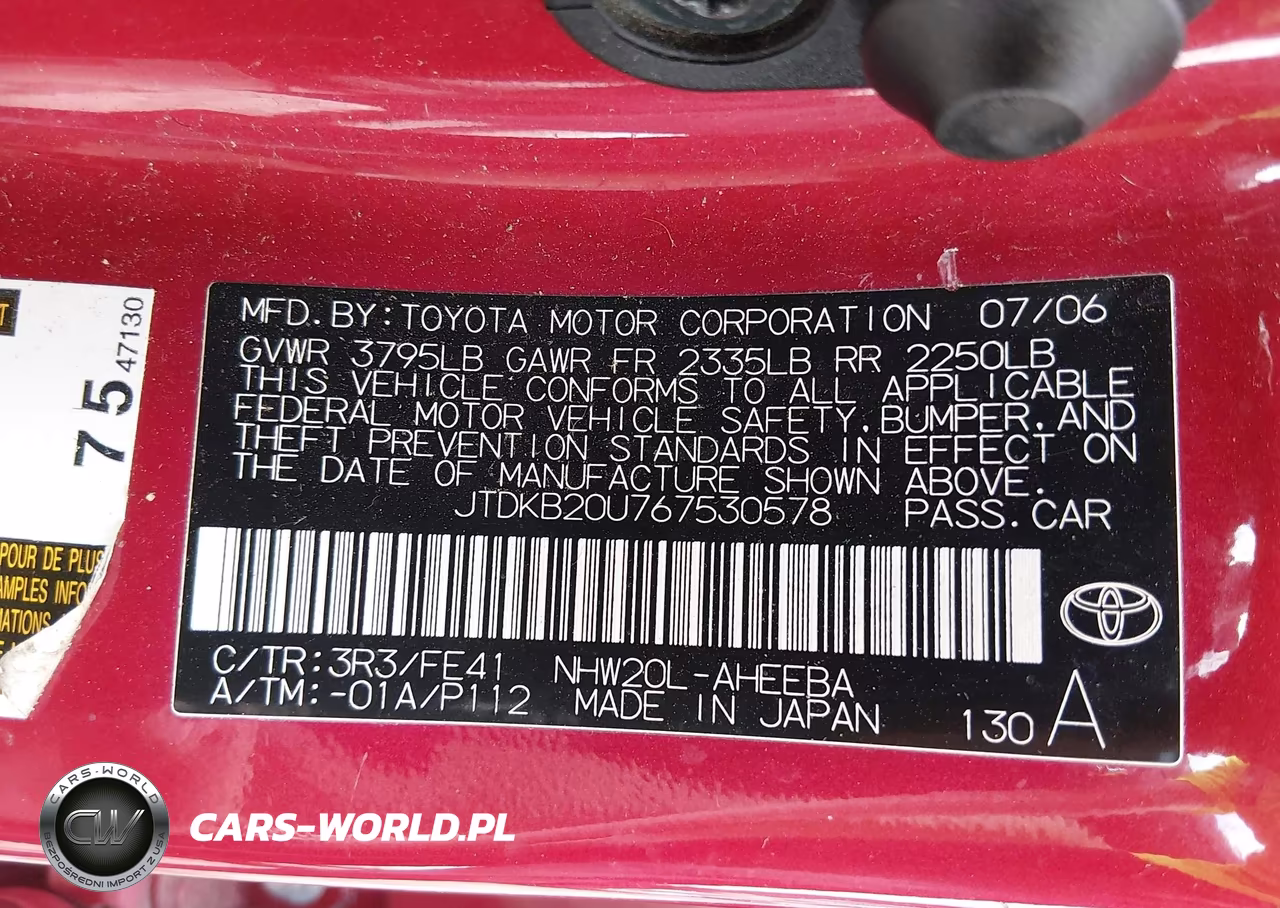 2006 Toyota Prius VIN:JTDKB20U767530578 - 9