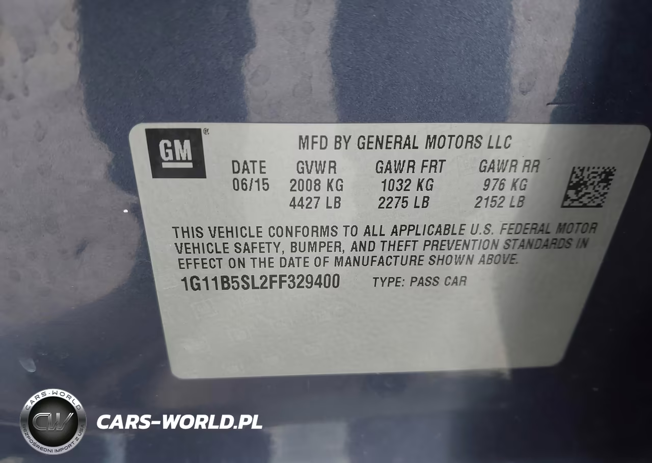 2015 Chevrolet Malibu Ls VIN:1G11B5SL2FF329400 - 9
